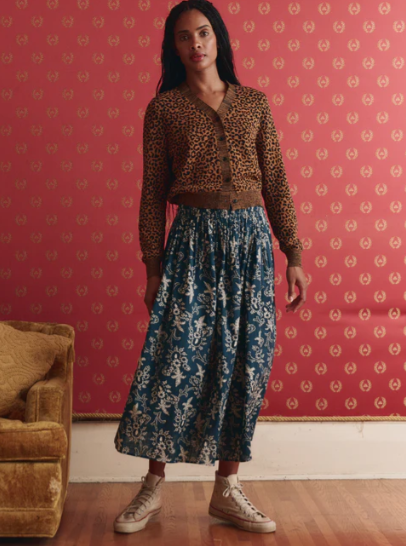 The Viola Skirt - Airy Cotton Smocked Waist Maxi Skirt