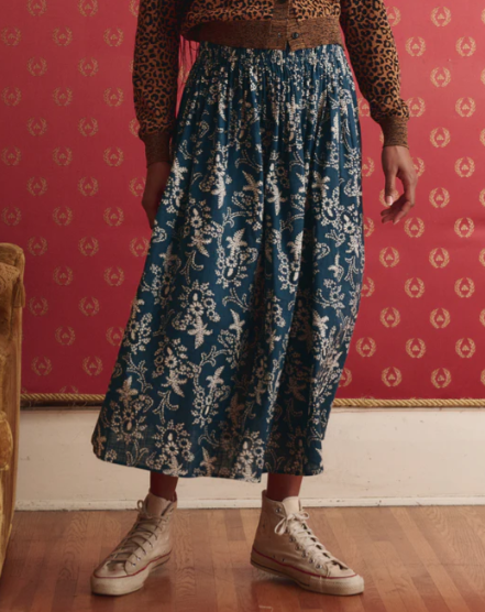 The Viola Skirt - Airy Cotton Smocked Waist Maxi Skirt