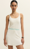 Set Serve Dress - Fitted Mini Dress with Built-In Bike Short