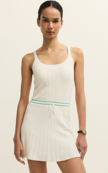 Set Serve Dress - Fitted Mini Dress with Built-In Bike Short