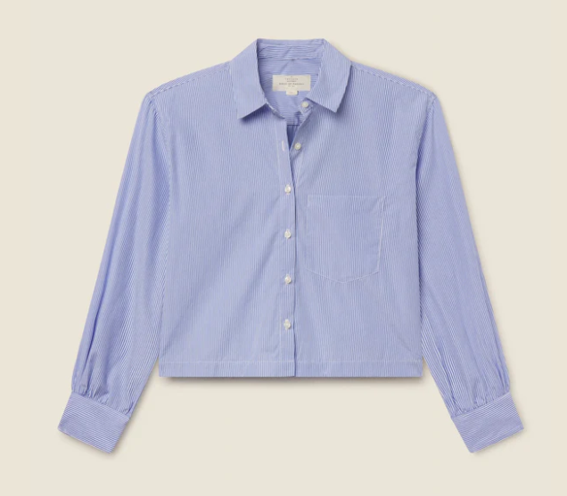 Nessa Shirt Blue White Stripe