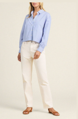 Nessa Shirt Blue White Stripe