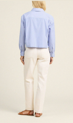 Nessa Shirt Blue White Stripe