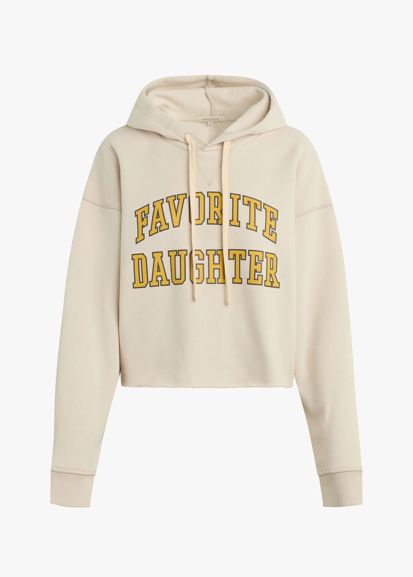 Cropped Collegiate Sweatshirt - Favorite Daughter Graphic Hoodie