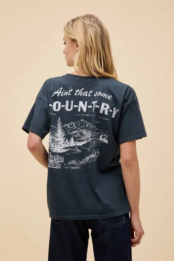 Morgan Wallen Ain't That Some Country Merch Tee - Oversized Black Vintage Graphic Tee